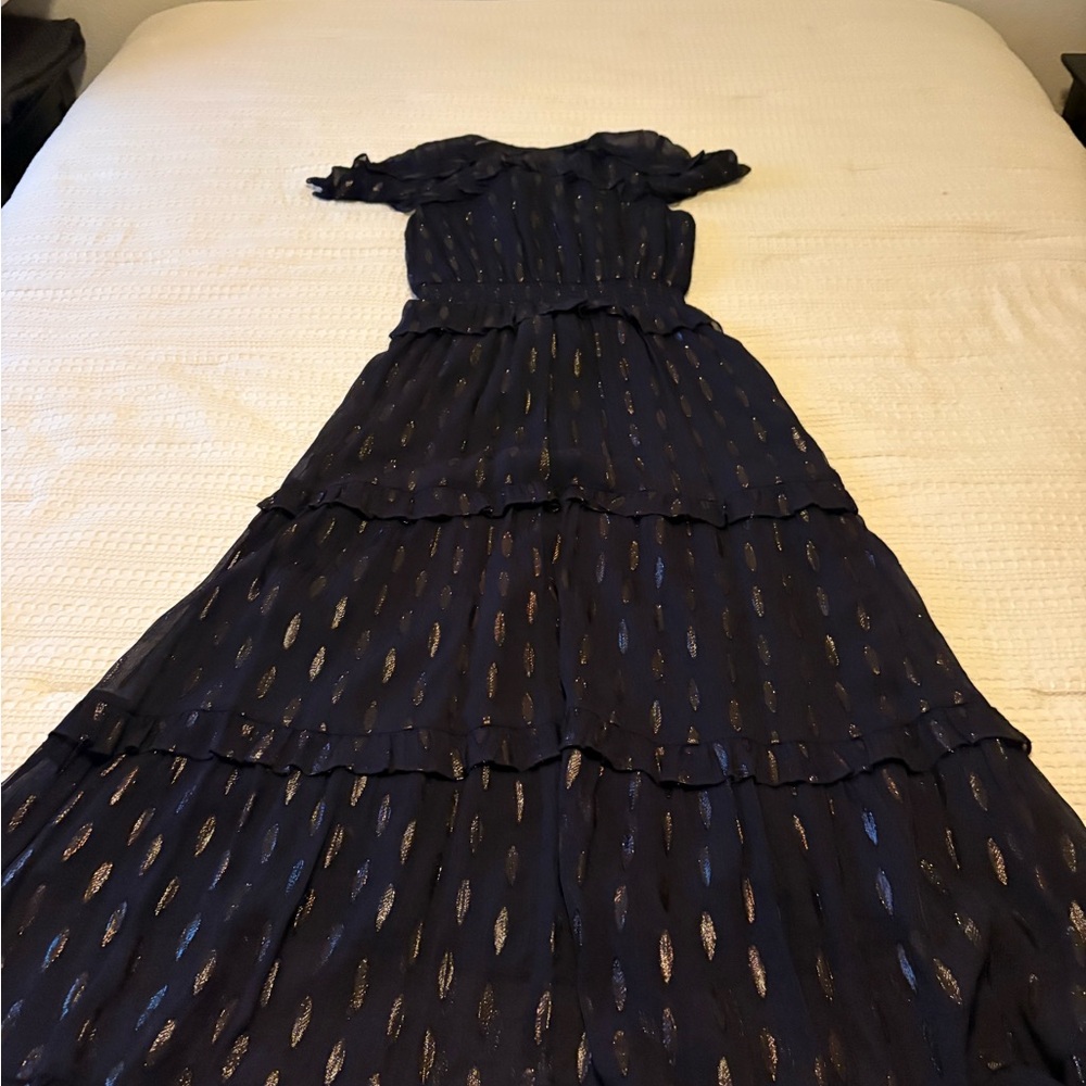 Shoshanna Women’s Size 8 Metallic Black Dress